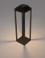 Preview: Nova Luce FIGI LED Dekorative Stehleuchte Anthrazit 2W IP65 Warmweiss 14,5x14,5x50cm dimmbar 9923500