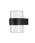 Preview: Nova Luce DARF LED Wandleuchte Schwarz 2x5W IP54 Warmweiss 9,5x10,5x13cm 9925666