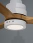 Preview: Nova Luce NATURE LED Ventilator Weiß 12W Warmweiss 38,5 - 48x132cm 9952314