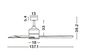 Preview: Nova Luce AXEL Ventilator Weiß 38,2x137,1cm dimmbar 9952355