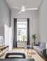 Preview: Nova Luce SILKY LED Ventilator Weiß 18W Warmweiss 25x132cm 9953015