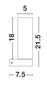Preview: Nova Luce CORB Wandleuchte E14 Schwarz IP44 5x7,5x21,5cm dimmbar 9953203