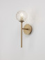 Preview: Nova Luce MIRANO Wandleuchte G9 Gold 11x14,5x35cm dimmbar 9960271