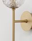 Preview: Nova Luce MIRANO Wandleuchte G9 Gold 11x14,5x35cm dimmbar 9960271