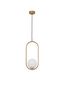 Preview: Nova Luce OBITAR Pendelleuchte G9 Gold 20x15x120cm dimmbar 9988170