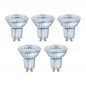 Preview: 5er Pack OSRAM Base GU10 LED PAR16 Spot 2,6W 230Lm 2700K wie 35W 4058075157941