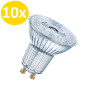 Preview: 10er-Pack OSRAM LED Spot Strahler Parathom GU10 2,6W 230lm neutralweiss 4000K 36° wie 35W 4058075608177