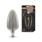 Preview: Osram Vintage 1906 LED Kerze 4W extra warmweiss E27 smoke 4058075761032 wie 15W