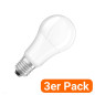Preview: 3er-Pack OSRAM LED Lampe E27 Classic matt A75 10W 1055lm Warmweiss 3000K wie 75W 4099854533914