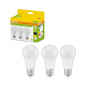 Preview: 3er-Pack OSRAM LED Lampe E27 Classic matt A100 13W 1521lm Warmweiss 2700K wie 100W 4099854533976