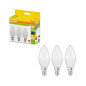 Preview: 3er-Pack OSRAM LED Kerze E14 Classic matt B40 4.9W 470lm Warmweiss 2700K wie 40W 4099854534164