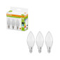 Preview: 3er-Pack OSRAM LED Kerze E14 Classic matt B40 4.9W 470lm Neutralweiss 4000K wie 40W 4099854534225