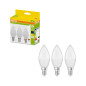 Preview: 3er-Pack OSRAM LED Kerze E14 Classic matt B60 7.5W 806lm Warmweiss 2700K wie 60W 4099854534287