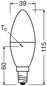 Preview: 3er-Pack OSRAM LED Kerze E14 Classic matt B60 7.5W 806lm Neutralweiss 4000K wie 60W 4099854534324