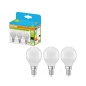 Preview: 3er-Pack OSRAM LED Lampe E14 Classic matt P60 6.5W 806lm Tageslichtweiss 6500K wie 60W 4099854534683
