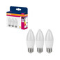 Preview: 3er-Pack OSRAM LED Kerze E27 Value Classic B matt B60 6.8W 806lm Tageslichtweiss 6500K wie 60W 4099854545962