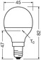 Preview: OSRAM LED Lampe E14 Value Classic P matt P75 7W 1055lm Neutralweiss 4000K wie 75W 4099854547577