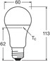 Preview: OSRAM LED Lampe E27 Classic Filament matt A75 7.5W 1055lm Warmweiss 2700K wie 75W 4099854566837