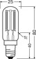 Preview: OSRAM LED Lampe Stabform E14 T26 Filament 2.2W 110lm Neutralweiss 4000K wie 12W 4099854568435