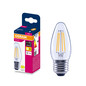 Preview: OSRAM LED Kerze E27 Classic Filament B40 3.4W 470lm Warmweiss 2700K wie 40W 4099854569609
