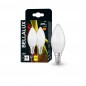 Preview: 2er-Pack BELLALUX E14 LED Kerze 4.9W matt warmweiss wie 40W
