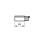 Preview: Philips Endeinspeisung Stromschiene DALI Square Track Schwarz ZCS750 5C6 EPSR BK XTSC611-2 8718696065549