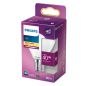 Preview: Philips LED Birne Classic 4.3W warmweiss E14 8718699763435