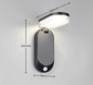 Preview: Reality R23176102 Lagoas LED Wandleuchte 3W Schwarz IP44 warmweiss