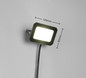 Preview: Reality R23346132 Funchal LED Wandleuchte 20W Schwarz Matt IP65