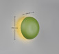 Preview: Reality R24431115 Davey LED Wandleuchte 1,5W ⌀15,5cm Grün warmweiss Touch