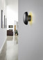 Preview: Reality R24431132 Davey LED Wandleuchte 1,5W ⌀15,5cm Schwarz Matt warmweiss Touch