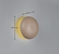 Preview: Reality R24431143 Davey LED Wandleuchte 1,5W ⌀15,5cm Warm Beige warmweiss Touch