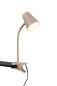 Preview: Reality R25831143 Pongo LED Klemmleuchte 4,5W Warm Beige warmweiss