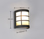 Preview: Reality R26456132 Sintra E27 Wandleuchte Schwarz Matt IP44