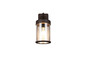 Preview: Reality R26476124 Almeria E27 Wandleuchte Rostfarbig IP44