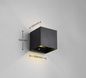 Preview: Reality Talent LED Wandleuchte  2x0,5W 10cm Schwarz Matt warmweiss