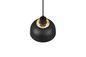 Preview: Reality Punch Pendelleuchte E27  ⌀18cm Schwarz Matt Höhenverstellbar