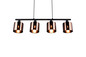 Preview: Reality R36304064 Jason E14 Pendelleuchte 4-fach ⌀12cm Bronzefarbig