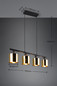 Preview: Reality R36304079 Jason E14 Pendelleuchte 4-fach ⌀12cm Goldfarbig