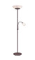 Preview: Reality Gerry Stehleuchte E27  2-fach ⌀34cm Rostfarbig