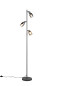 Preview: Reality R41783042 Cadiz E14 Stehleuchte 3-fach ⌀23cm Schwarz Matt