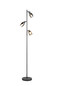 Preview: Reality R41783042 Cadiz E14 Stehleuchte 3-fach ⌀23cm Schwarz Matt