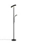 Preview: Reality R45741132 Palermo LED Stehleuchte 5W ⌀28cm dimmbar Schwarz Matt CCT einstellbare Lichtfarbe
