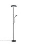 Preview: Reality R45741132 Palermo LED Stehleuchte 5W ⌀28cm dimmbar Schwarz Matt CCT einstellbare Lichtfarbe