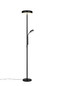 Preview: Reality R45741132 Palermo LED Stehleuchte 5W ⌀28cm dimmbar Schwarz Matt CCT einstellbare Lichtfarbe