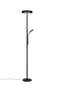 Preview: Reality R45741132 Palermo LED Stehleuchte 5W ⌀28cm dimmbar Schwarz Matt CCT einstellbare Lichtfarbe