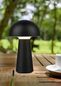 Preview: Reality Lennon LED Tischleuchte  2W ⌀13,6cm Schwarz IP44 warmweiss Touch