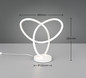 Preview: Reality R53591131 Lando LED Tischleuchte 8W Weiß Matt warmweiss