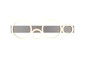 Preview: Reality R64821109 Lumos LED Deckenleuchte 26,5W Aluminiumfarbig warmweiss
