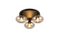Preview: Reality R66643013 Divina E14 Deckenleuchte 3-fach ⌀39cm Amberfarbig